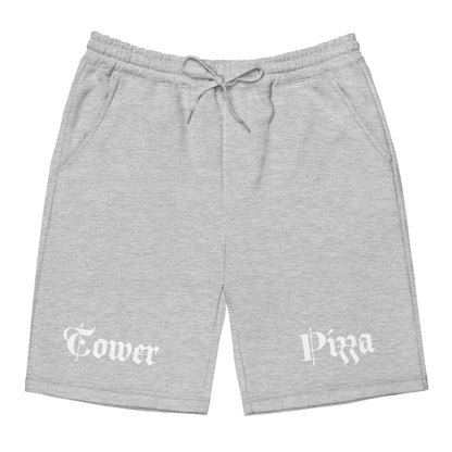 Tower Pizza Script Men's fleece shorts - Tower Pizza Gift Shop