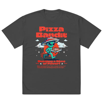 Pizza Bandit Premium Oversized faded t-shirt - Tower Pizza Gift Shop