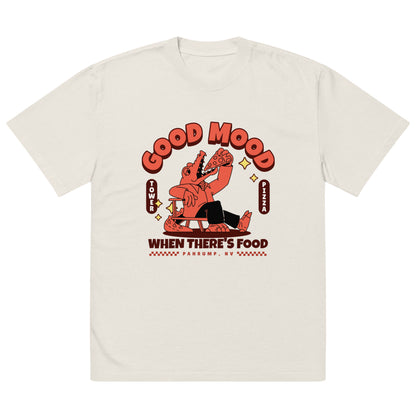 "Good Mood" Premium Oversized faded t-shirt - Tower Pizza Gift Shop