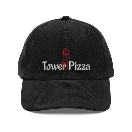 Tower Pizza Vintage corduroy cap - Tower Pizza Gift Shop